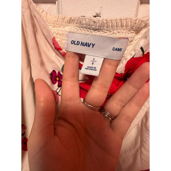 Old Navy Fit and Flare Cami Dress Floral Print Size Large - Picture 5 of 8